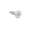 Bague Ajustable Femme Pierre Lannier TALLIA Acier Argenté Nacre Blanche