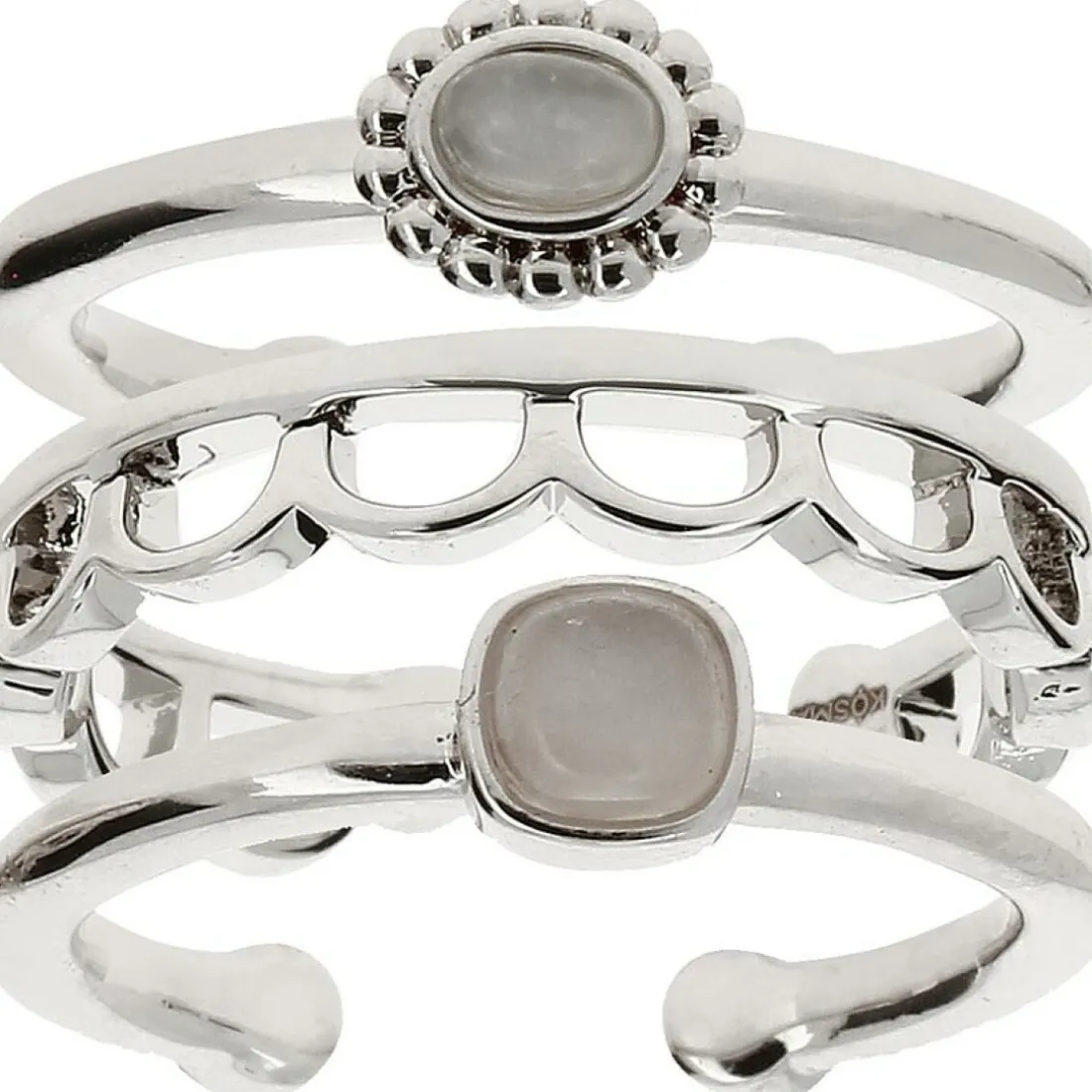 Bague 3 anneaux Stella Argenté