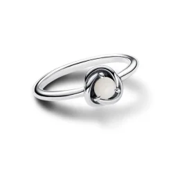 Bague Cercles de l’Éternité Blanche