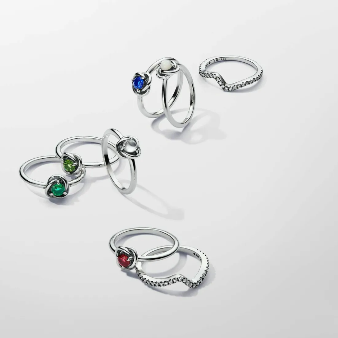 Bague Cercles de l’Éternité Blanche
