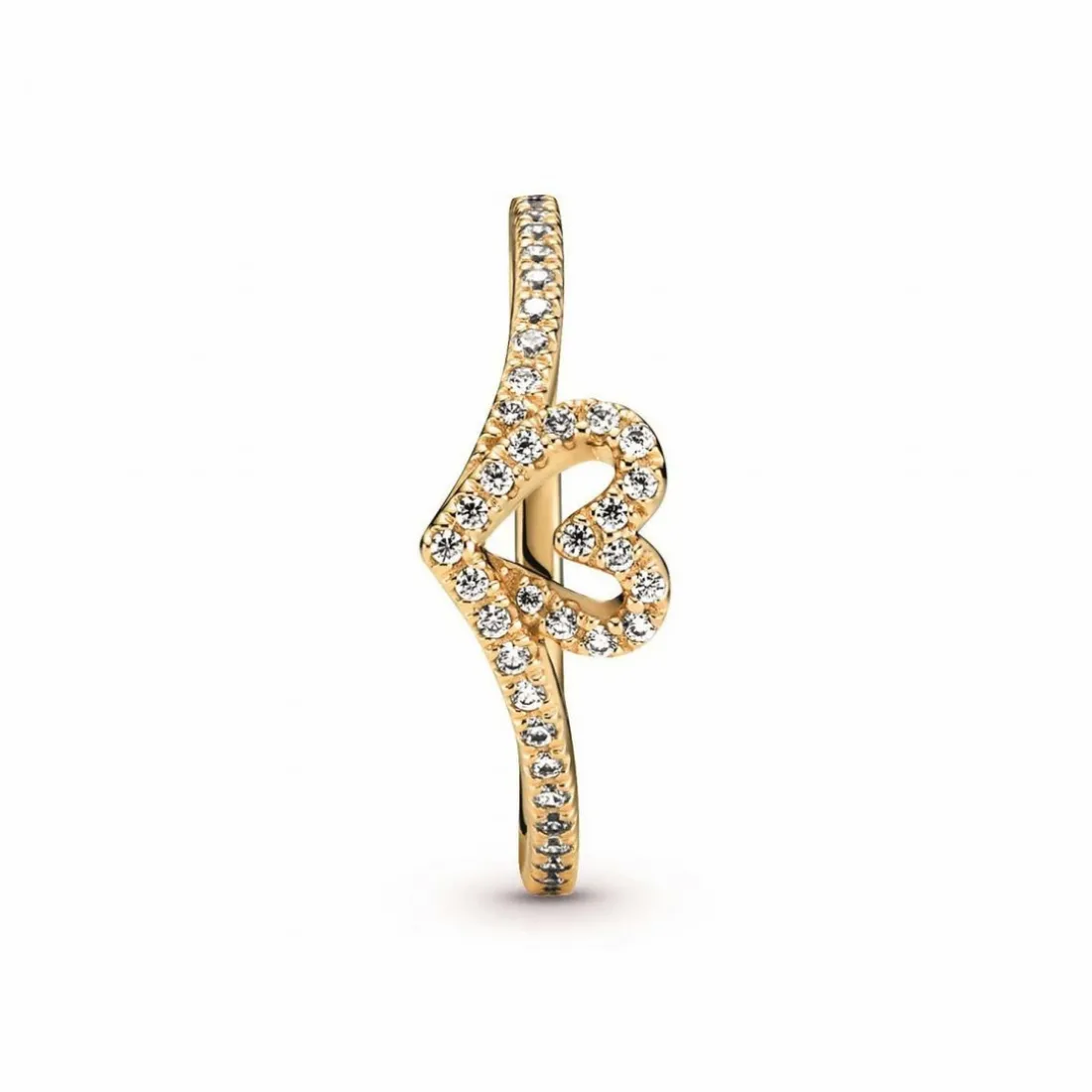Bague Chevron & Coeur Pandora Timeless