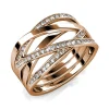 Bague Criss Cross Or Rose