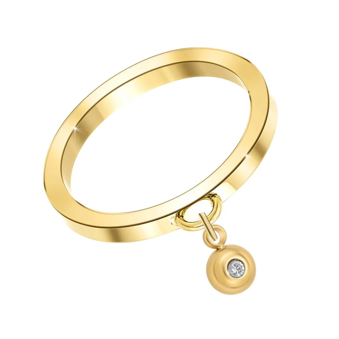 Bague Femme So Charm - BD2285-DORE-7-54-DIAMANT - Bague Femme Dorée