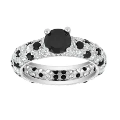 Bague Femme So Charm - B2702-NOIR-8-56 Métal Argent
