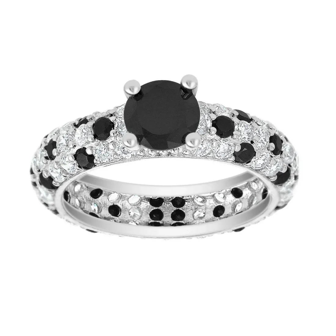 Bague Femme So Charm - B2702-NOIR-7-54 Métal Argent
