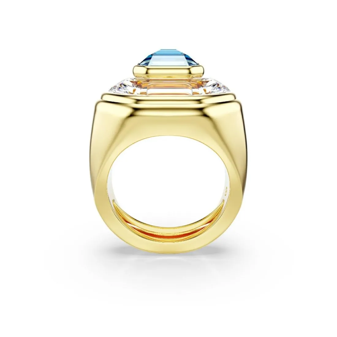 Bague Femme Swarovski Chroma - 571052 Plaqué Or Bleu