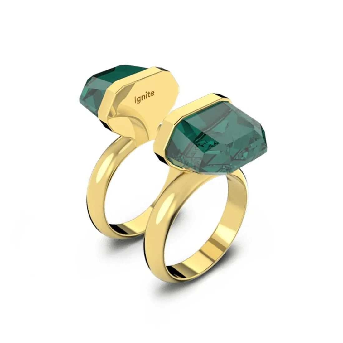 Bague Femme Swarovski - 5620713 Métal doré Vert