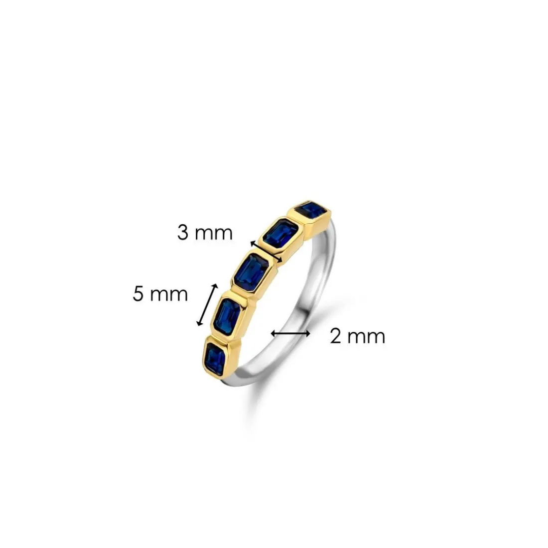 Bague femme Ti Sento 12274BY - Argent, plaqué or