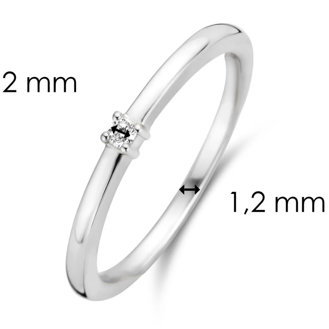 Bague fille Ti Sento Bijoux 12210ZI-54 - Wonders of past and future