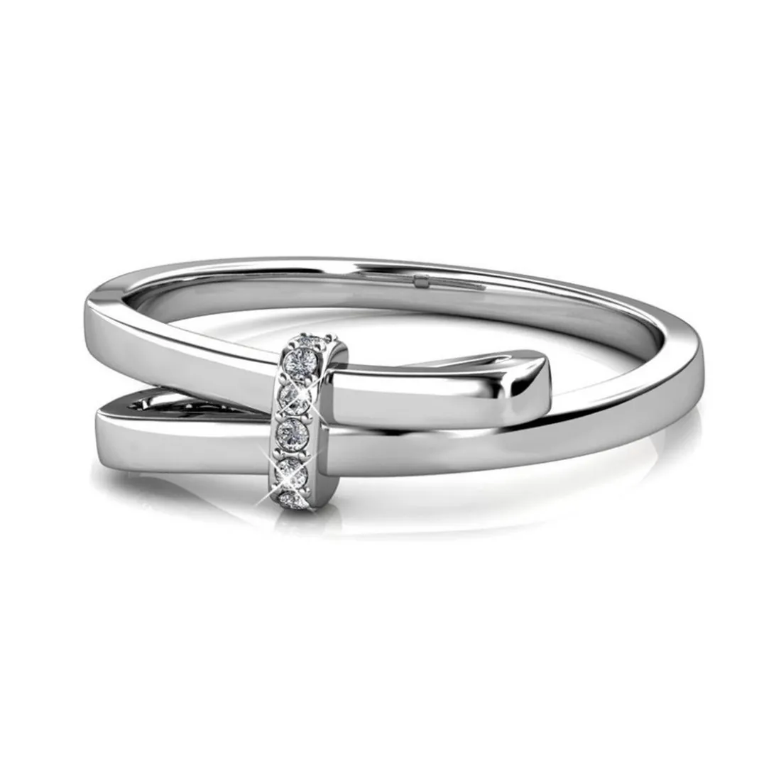Bague Luminous Bow Argentée