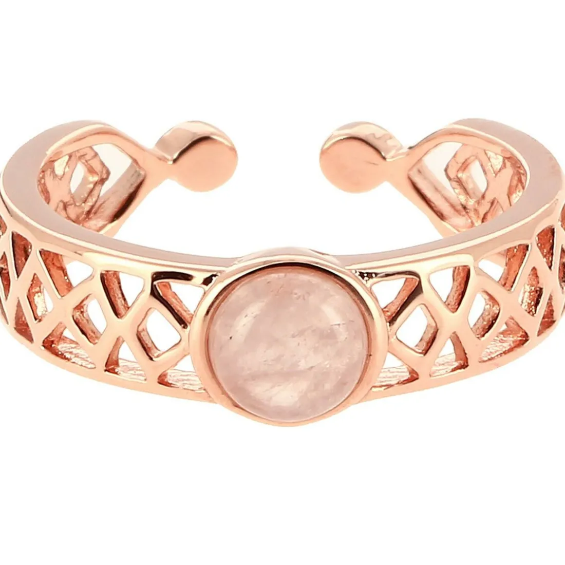 Bague Mia Doré Rose & Quartz Rose