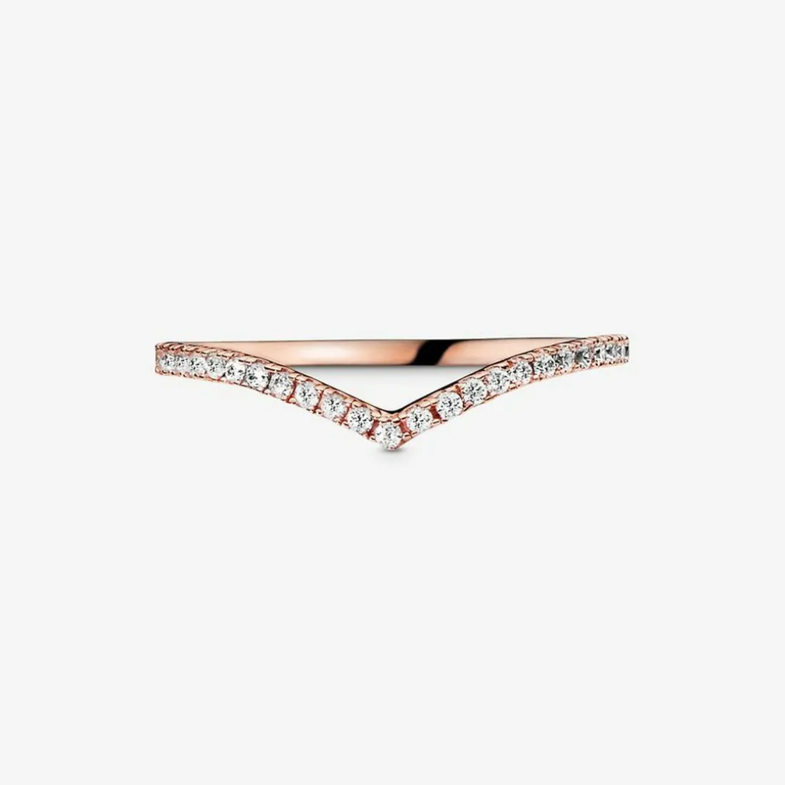 Bague Pandora 186316CZ - Bague Voeu Scintillant Pandora Rose Femme