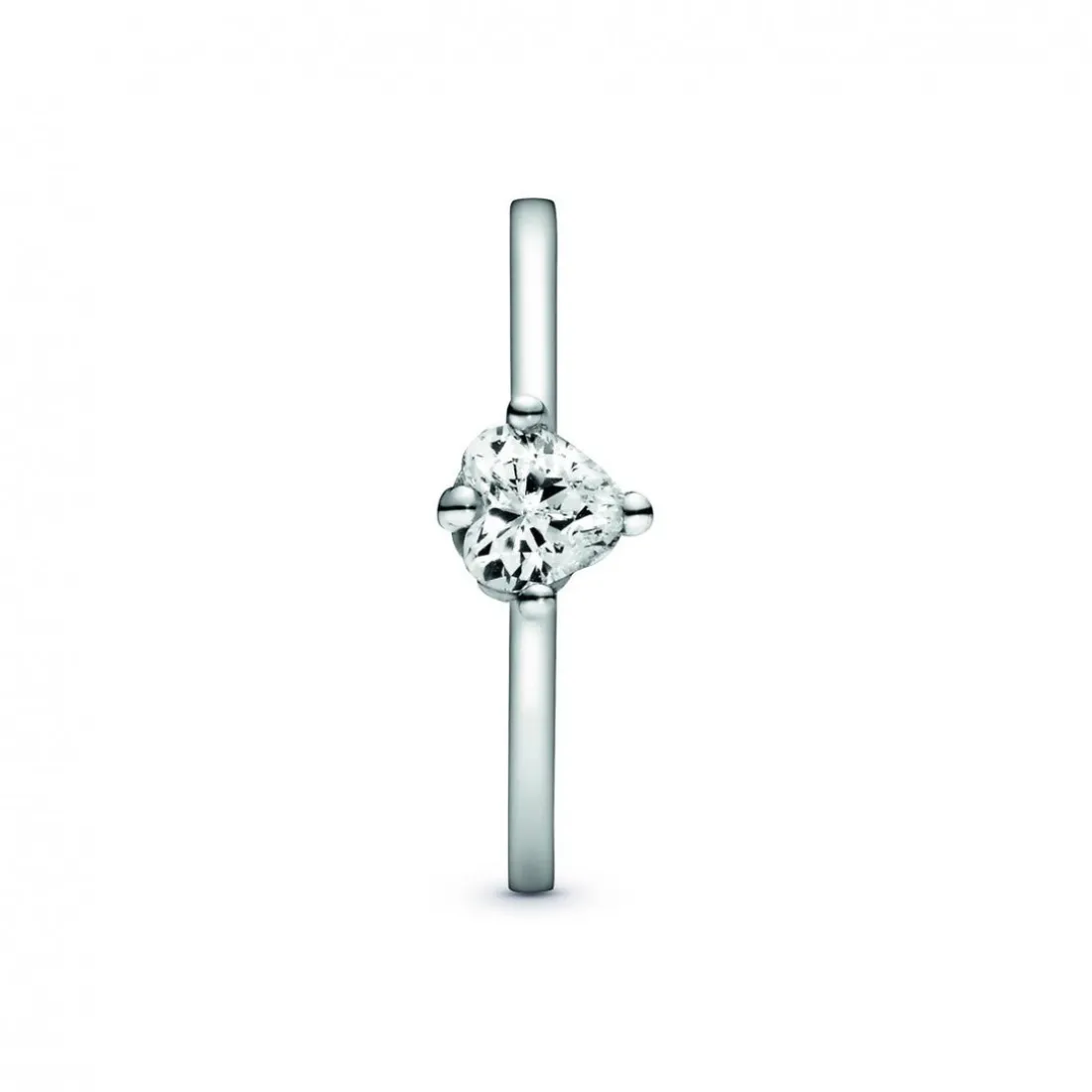 Bague Pandora Moments Solitaire Cœur Incolore