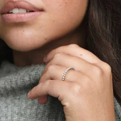 Bague Pandora Signature Perlée