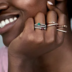 Bague Pandora Signature Scintillement & Cœurs