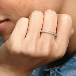 Bague Pandora Signature Scintillement & Cœurs