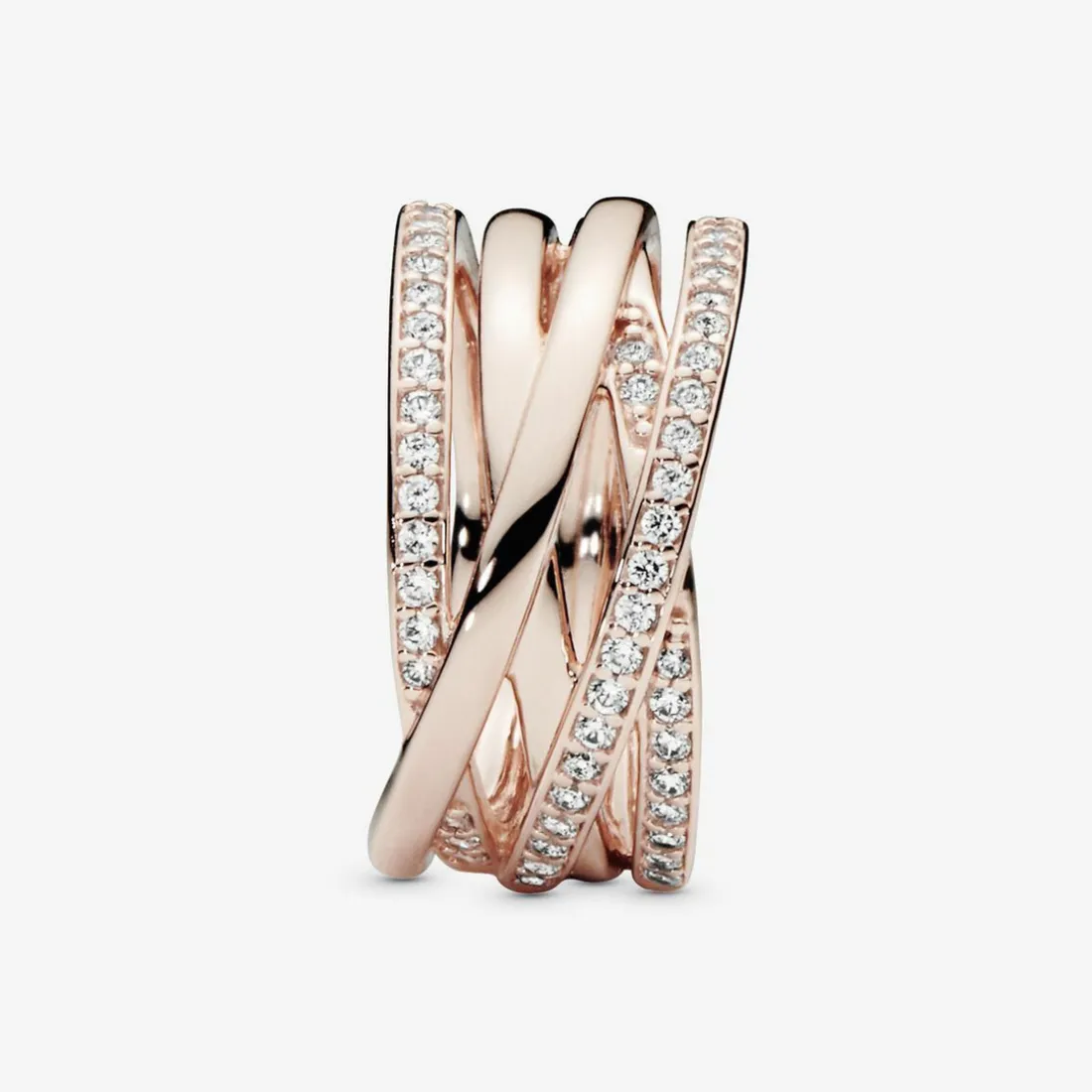Bague Pandora Timeless Scintillante & Lignes Polies