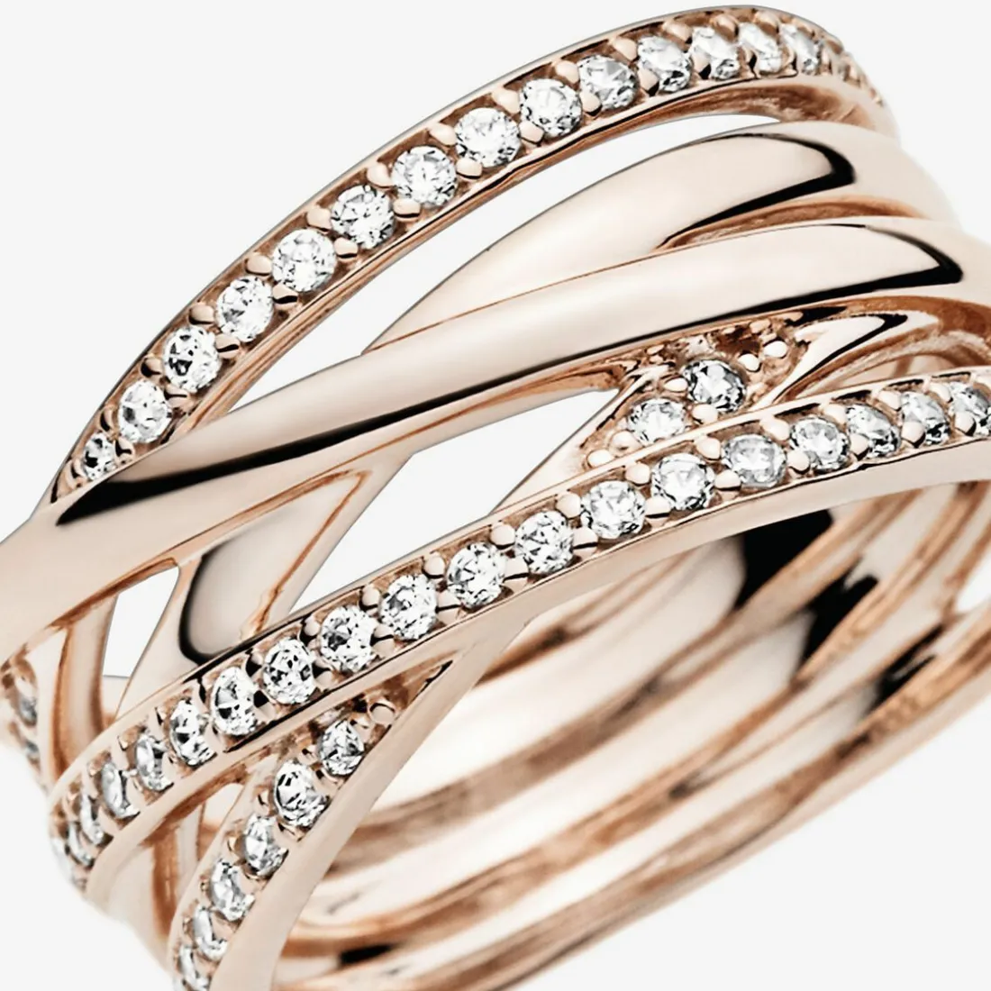 Bague Pandora Timeless Scintillante & Lignes Polies
