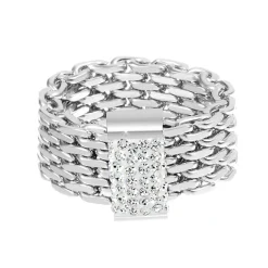 Bagues Femme So Charm - B2574-T18-56 Acier Argent