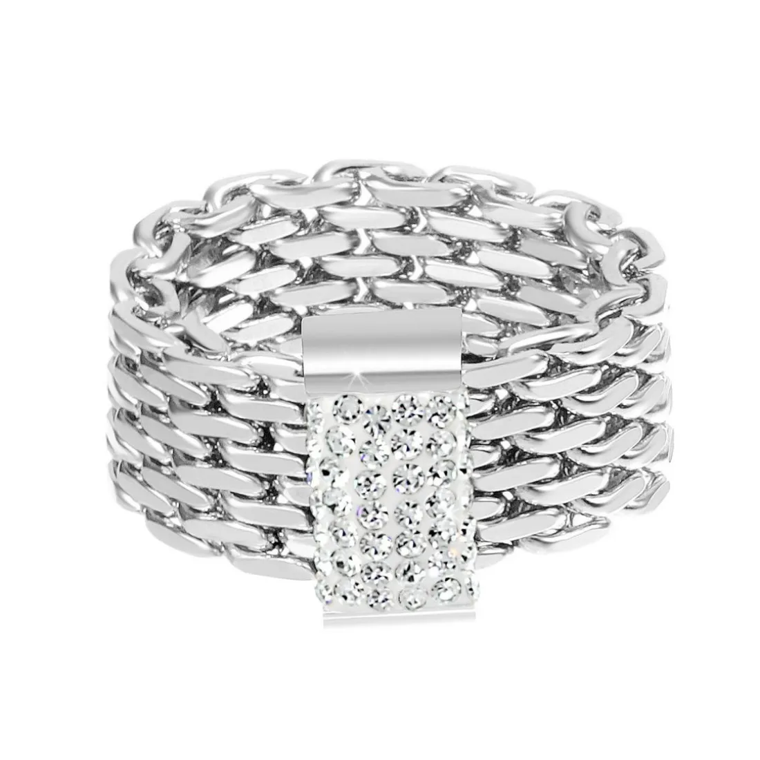 Bagues Femme So Charm - B2574-T18-56 Acier Argent