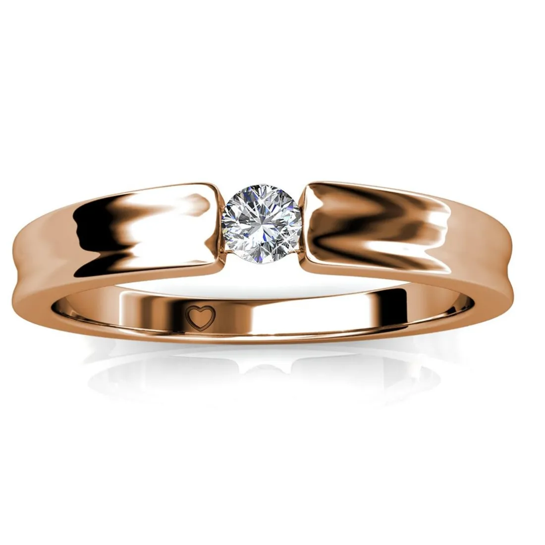 Bague Simplicity Or Rose