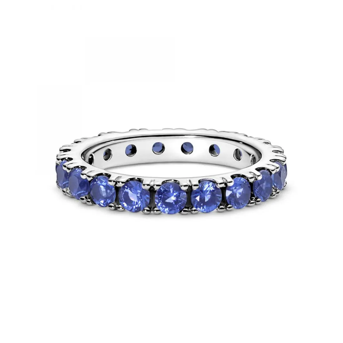 Bague Éternité cristaux bleu Pandora Timeless