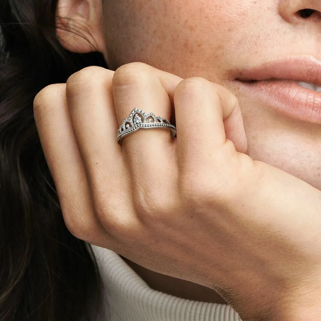 Bague Tiare Royale Micro-Perlée
