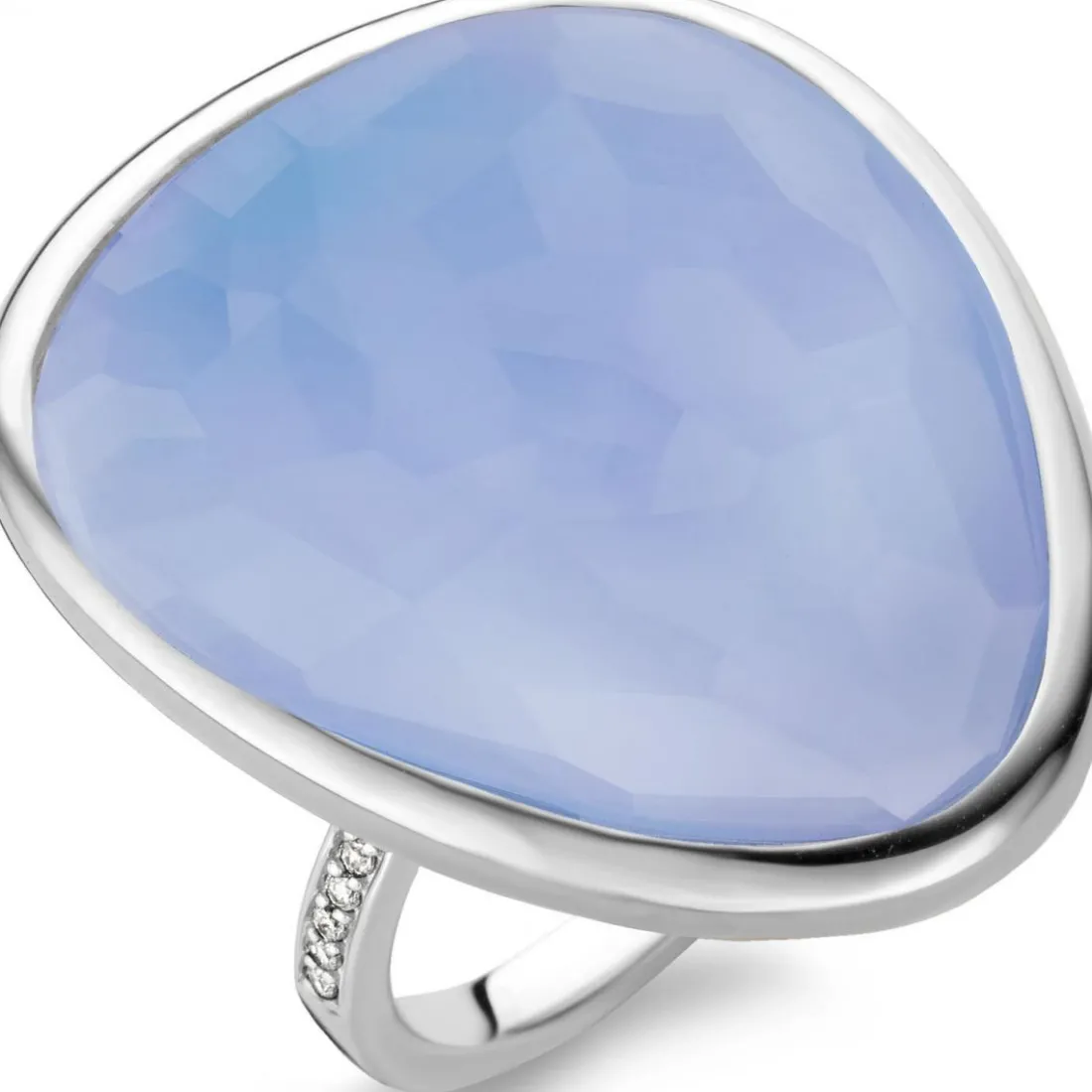 Bague Ti Sento 12001LA - Bague Bleue Argent Femme