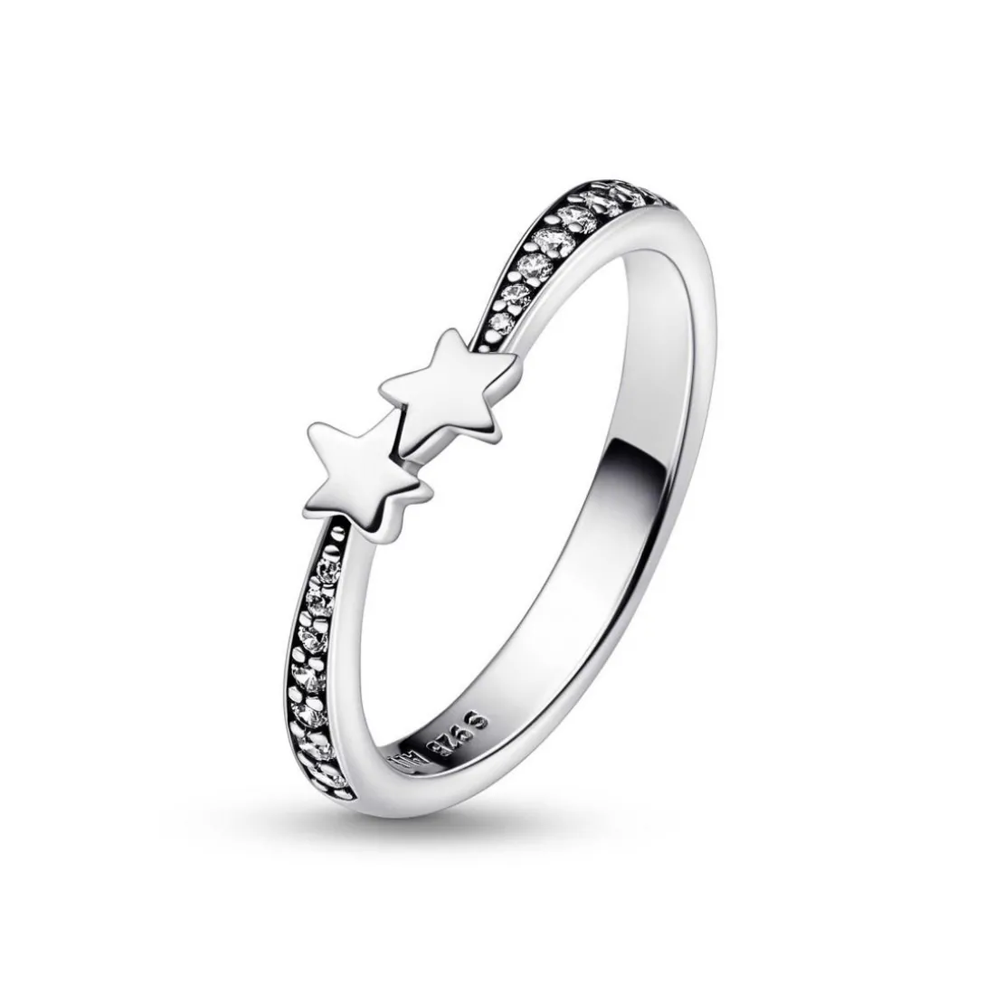 Bague Étoiles Filantes Scintillantes – Pandora Moments