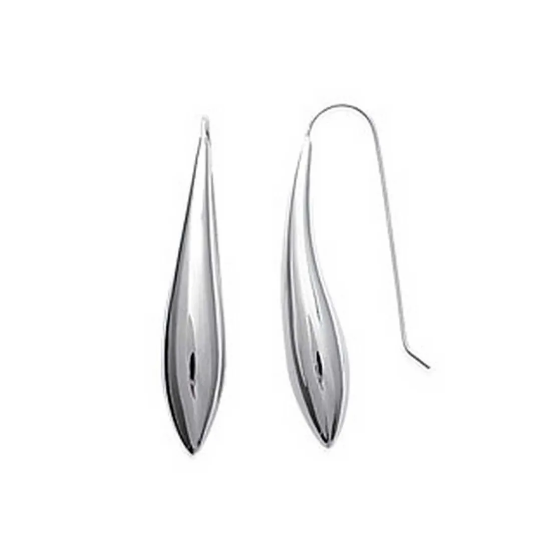 Boucle d'oreilles Pendantes femme argent rhodié - W3UZ400