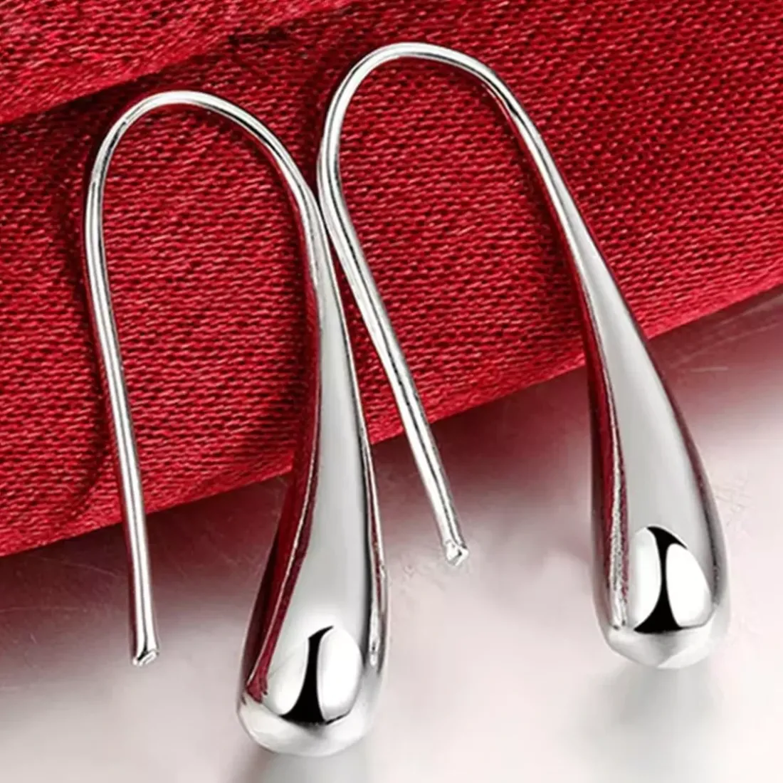 Boucle d'oreilles Pendantes femme argent rhodié - W3UZ400