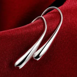 Boucle d'oreilles Pendantes femme argent rhodié - W3UZ400