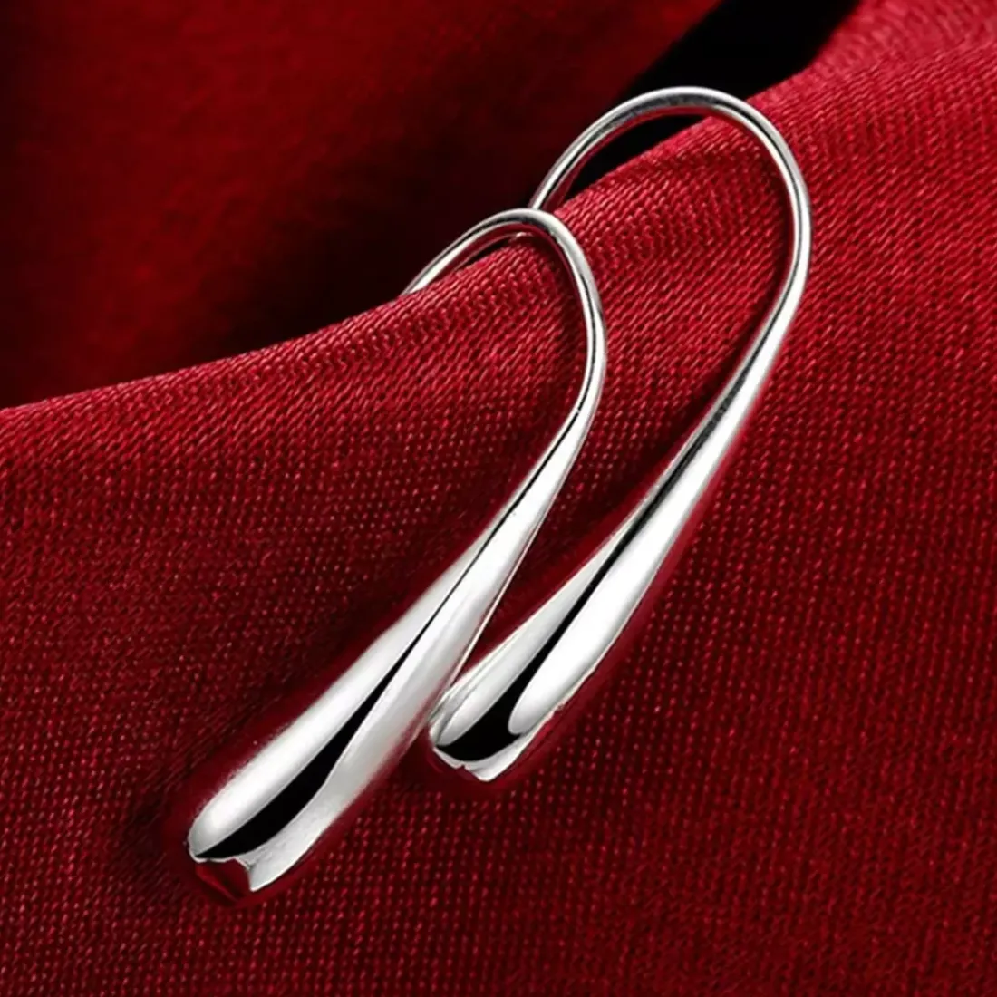 Boucle d'oreilles Pendantes femme argent rhodié - W3UZ400