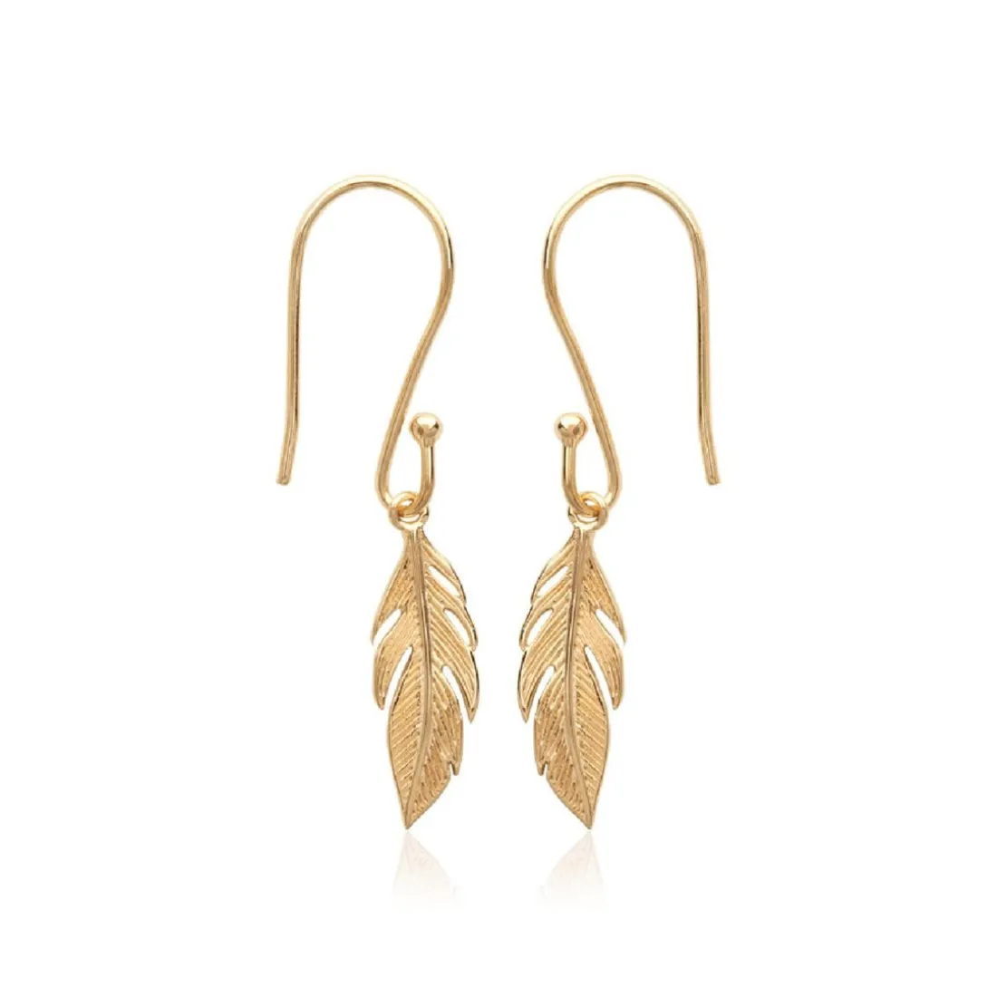 Boucle d'oreilles Pendantes femme plaqué or feuillage - Y5Y6U00