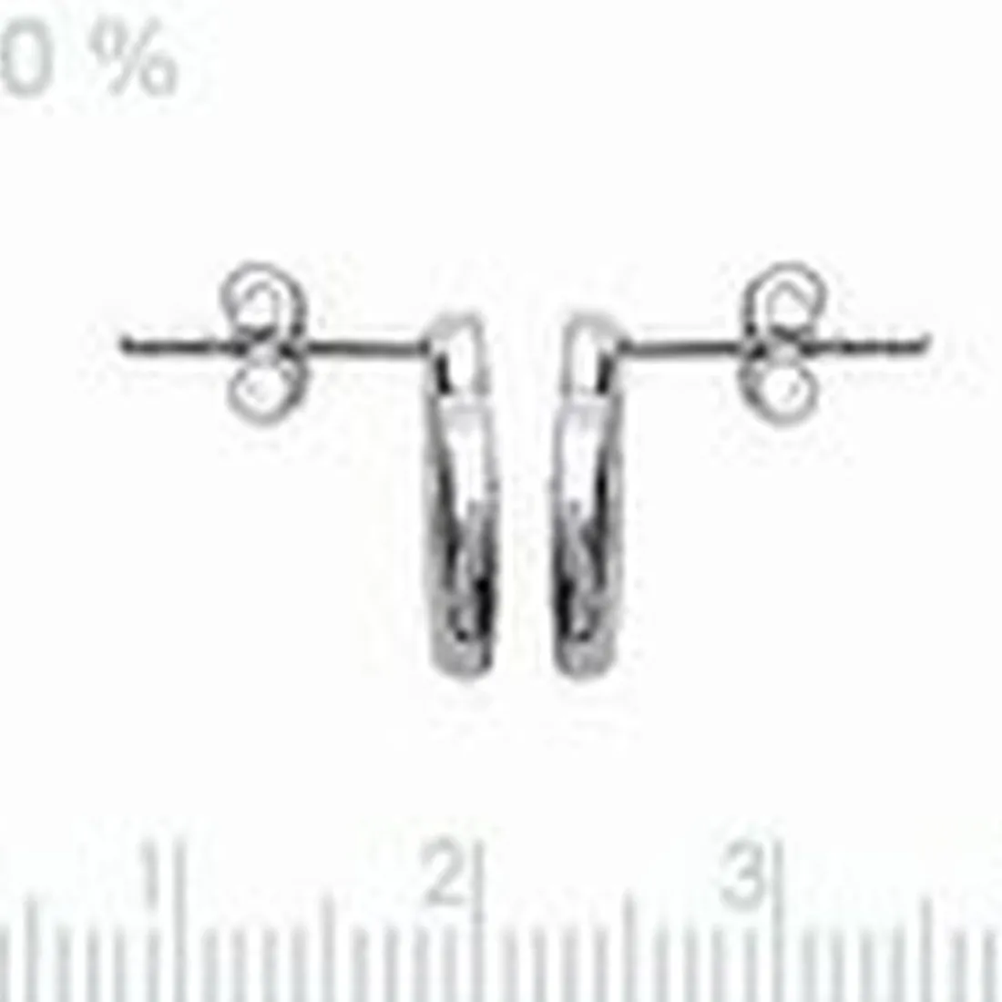 Boucles d'oreille femme argent rhodié blanc serti griffe double cercle - Z5ZV4Z0