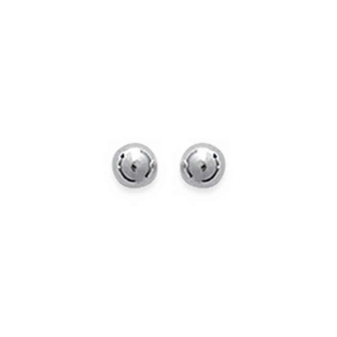 Boucles d'oreille femme argent rhodié boules - W0Y403Y3