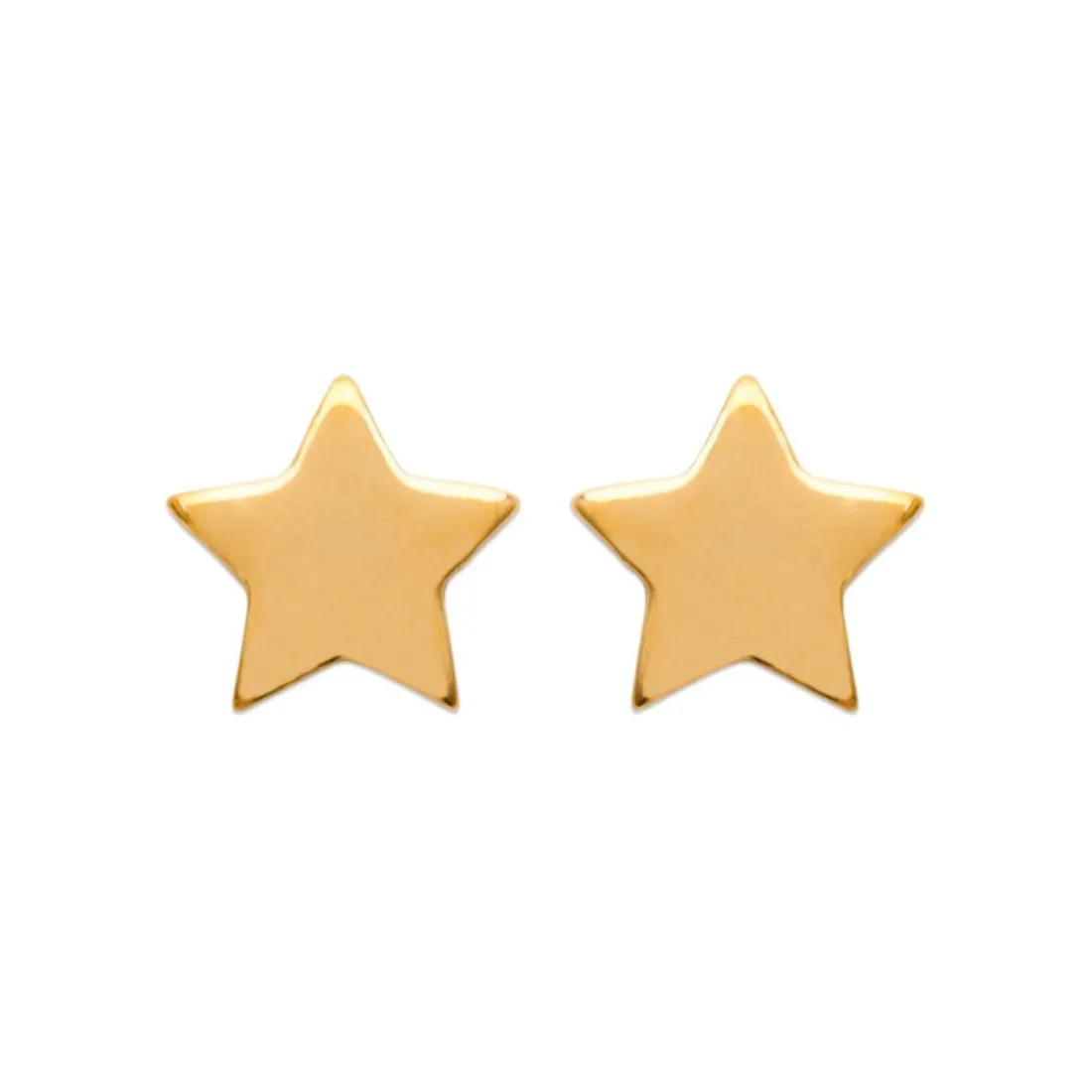 Boucles d'oreille femme plaqué or etoile 5 branches - Y44Z0