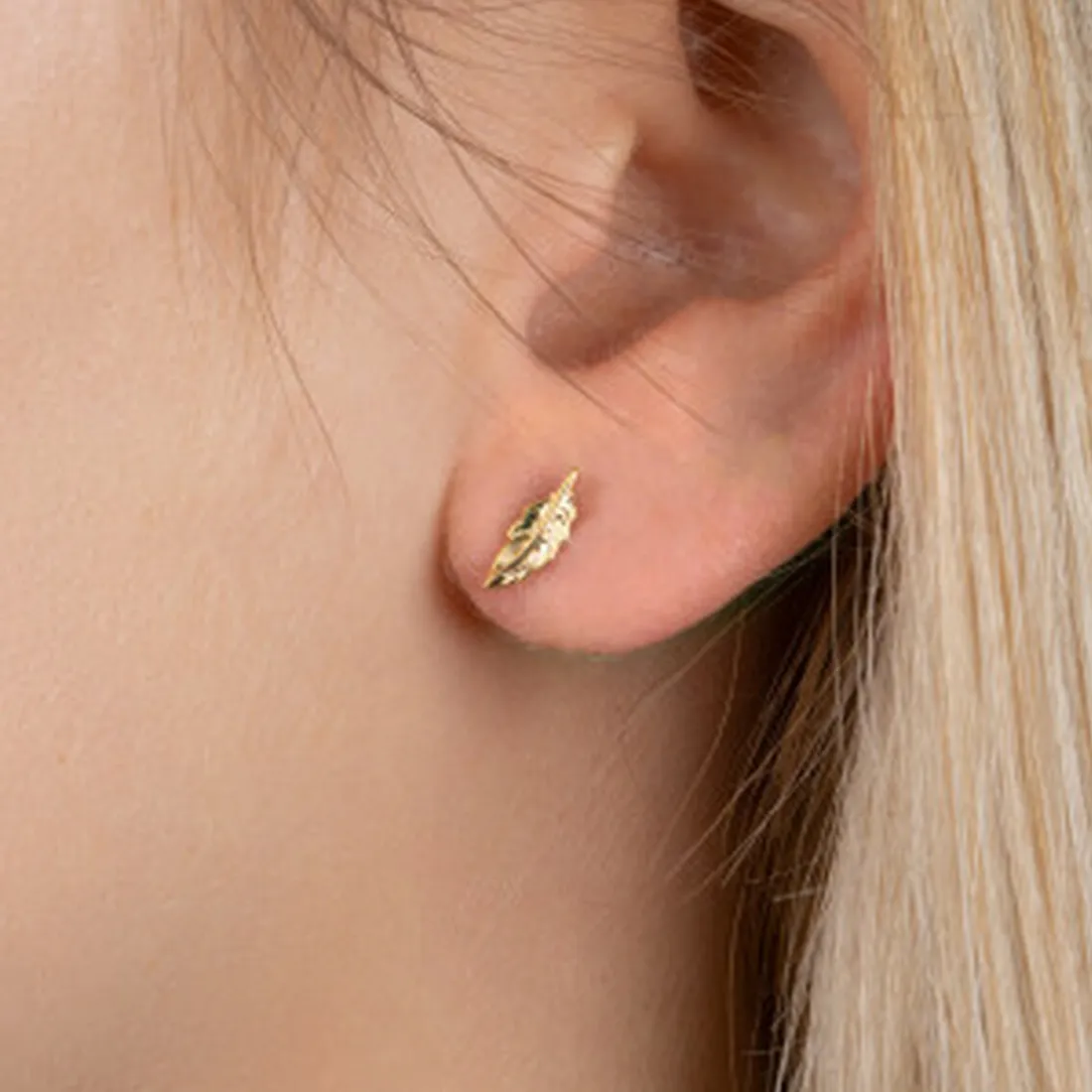 Boucles d'oreille femme plaqué or - Y530300