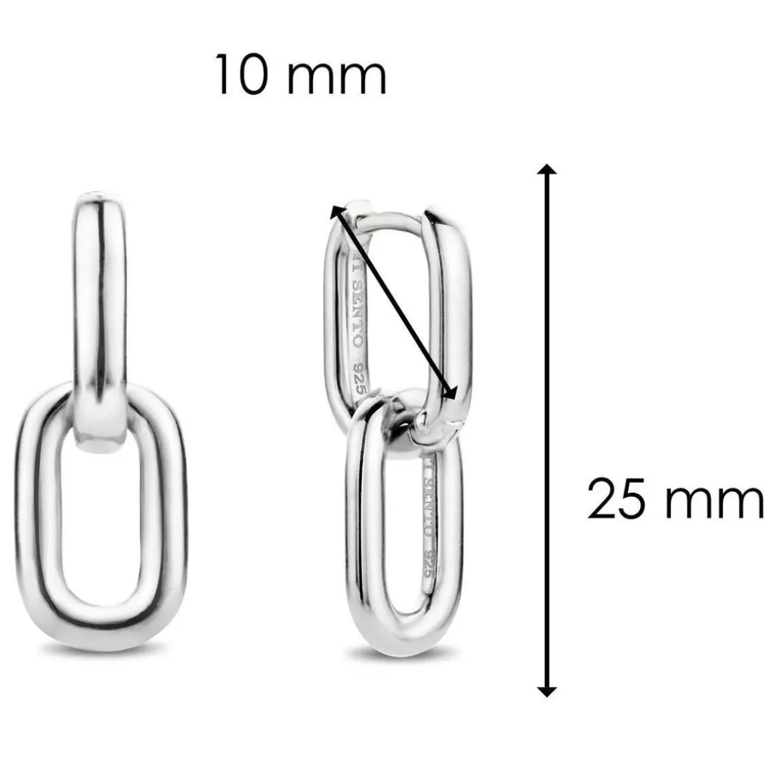Boucles d'oreilles Anneaux femme Ti Sento Bijoux - Wonders of past and future
