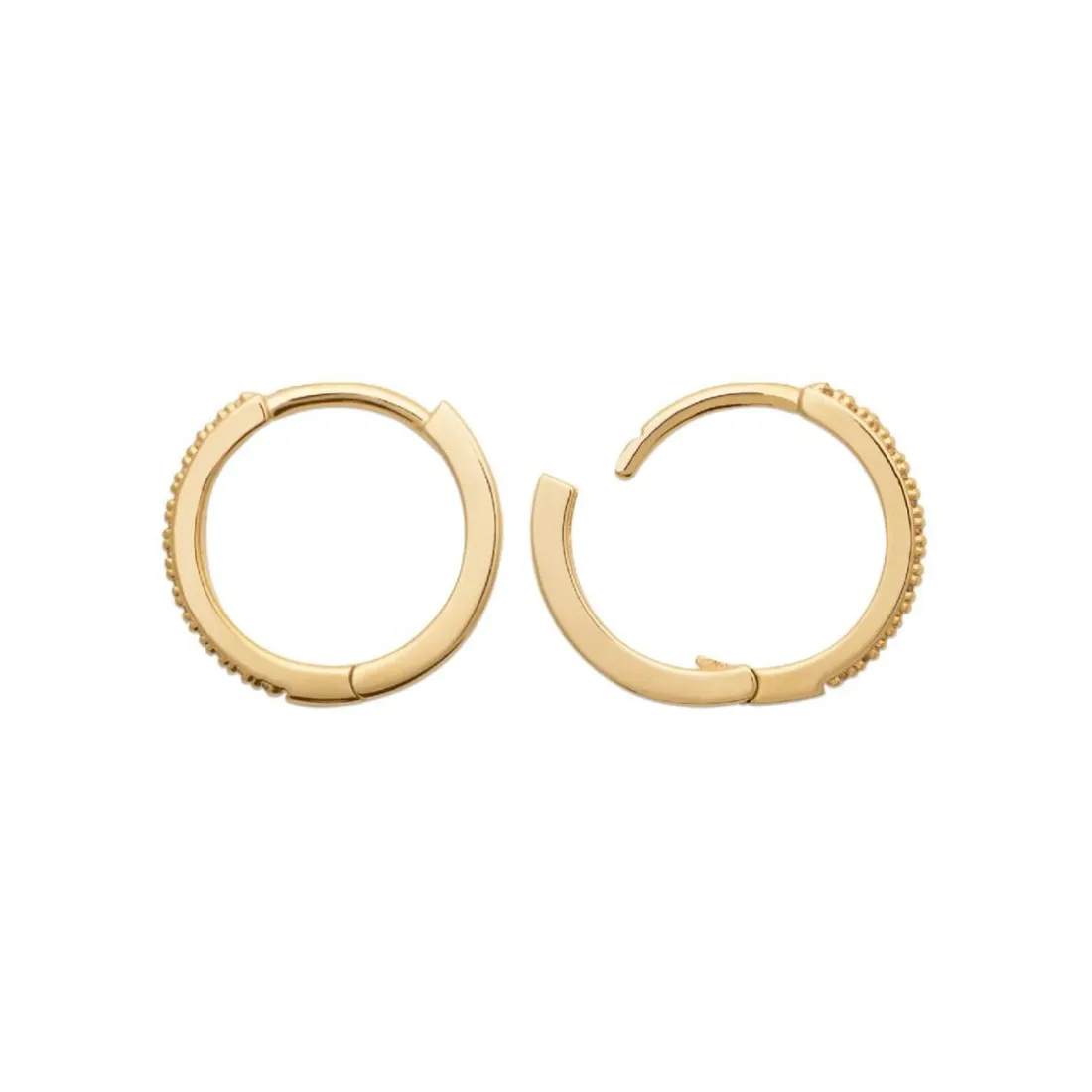 Boucles d'oreilles créoles 14mm oxyde de zirconium Maison de la Bijouterie Y634YZ0