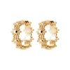Boucles d'oreilles créoles plaqué or fantaisie 14mm Maison de la Bijouterie Y655000