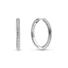 Boucles d'oreilles Créoles Porte-Charms Pandora Moments Pandora Pandora Moments - 299532C00 Argent