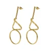 Boucles d'oreilles Femme Edforce 300-0162-E - Acier Doré