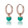 Boucles d’oreilles Femme Emily Westwood Bijoux - WE1203R Acier Doré rose Vert