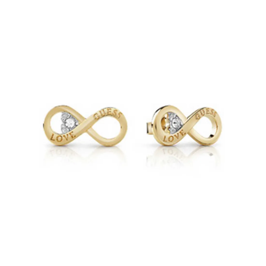 Boucles d'oreilles Femme Guess Bijoux - JUBE02182JWYG STUDS PARTY Acier Doré