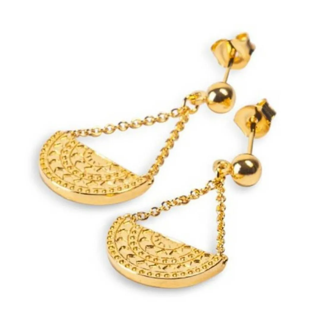Boucles d'oreilles femme Kosma Paris Inca - Doré