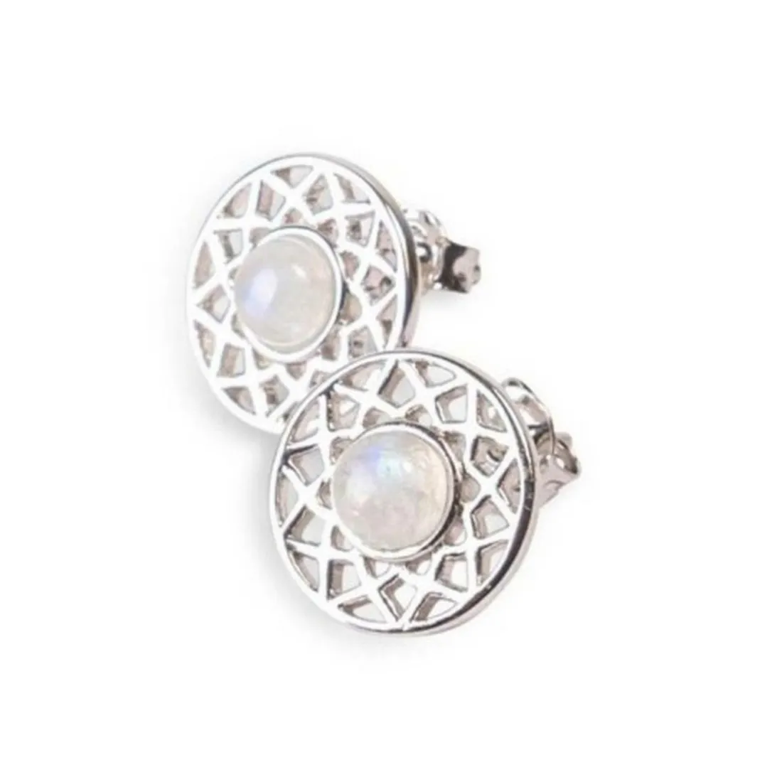 Boucles d'oreilles femme Kosma Paris Dentelle - Argenté Blanc BES25059-R