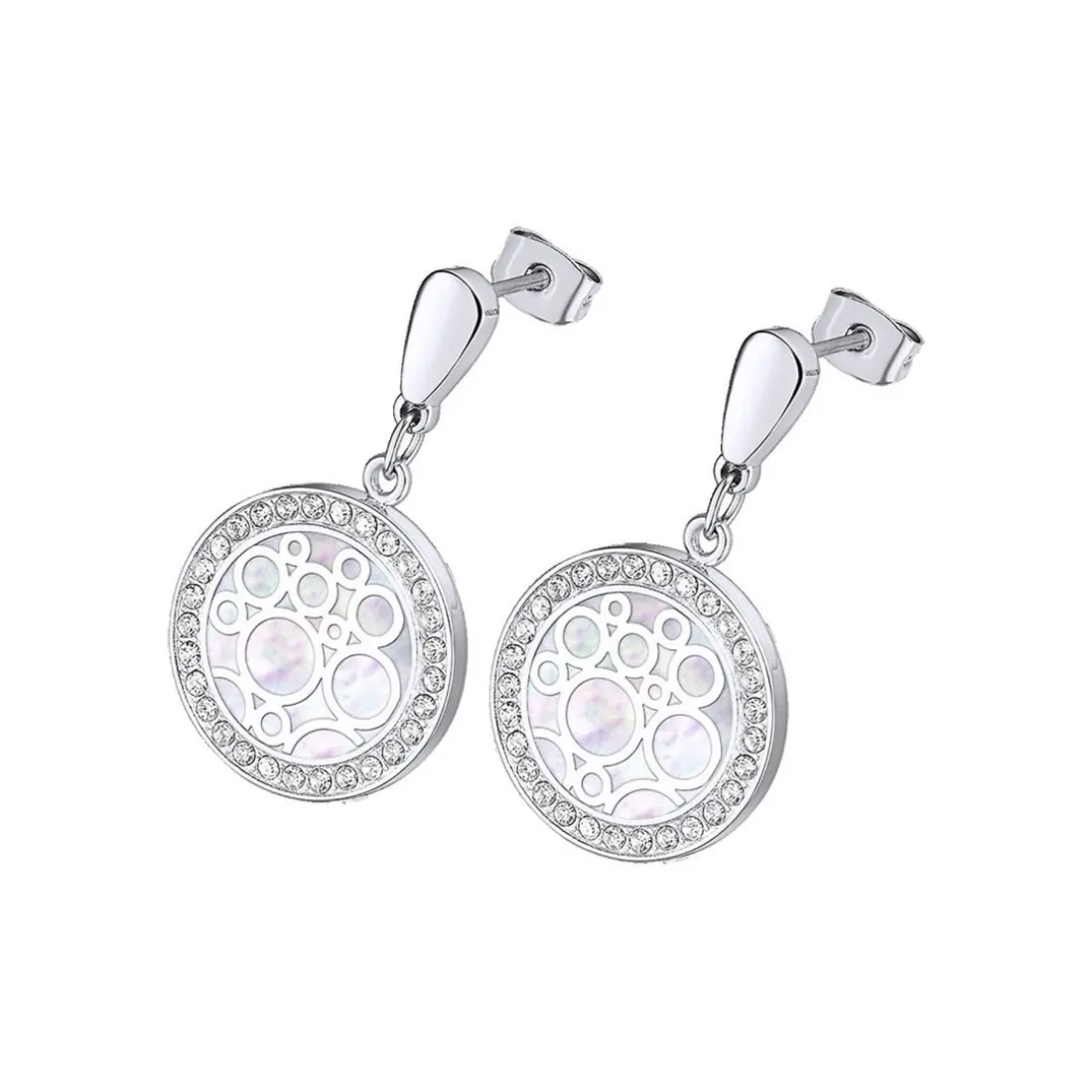 Boucles d'oreilles Femme Lotus Style LS2179-4-1 - Acier Argent