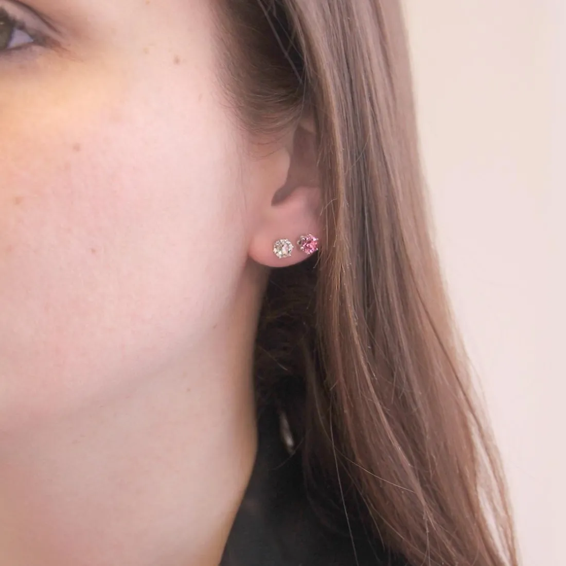 Boucles d'oreilles Femme MYC-Paris Pierres de naissance - DE0357-10 Laiton Argent