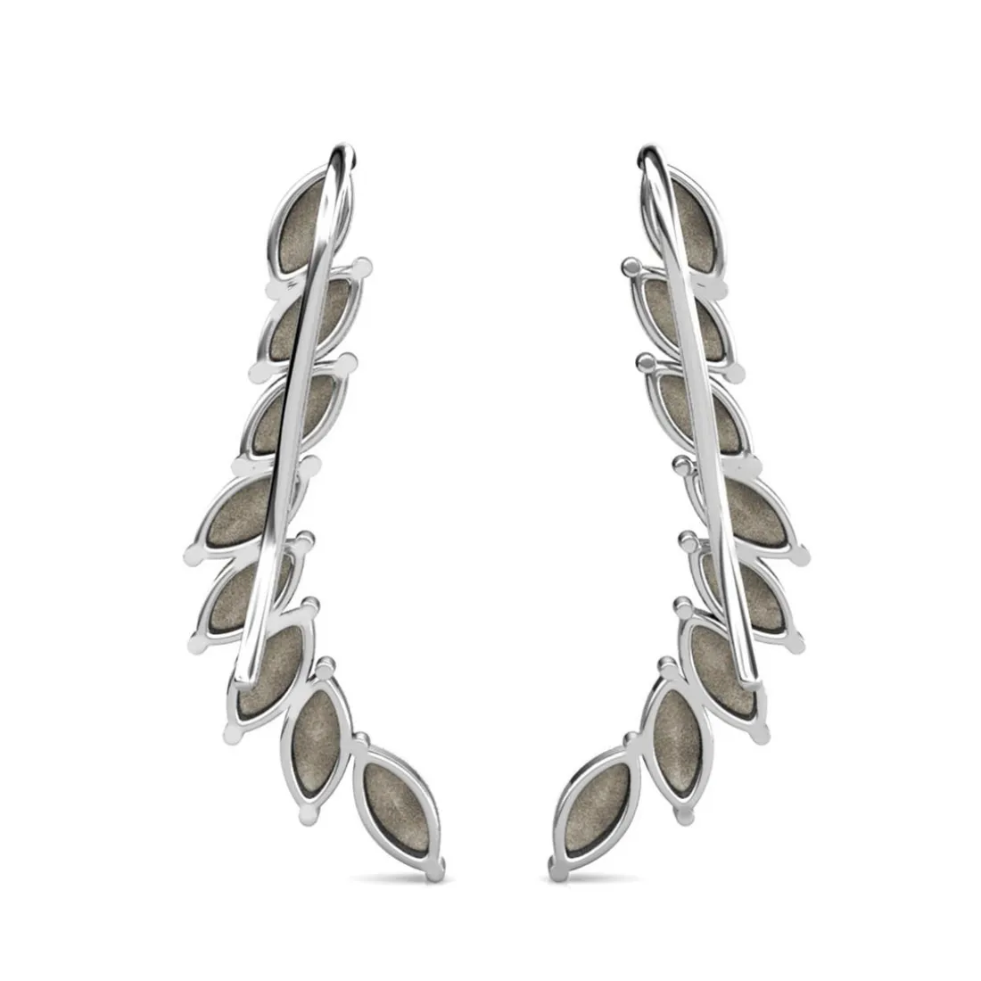 Boucles d’oreilles Femme MYC-Paris - DE0340-S-BK Laiton Argent Noir